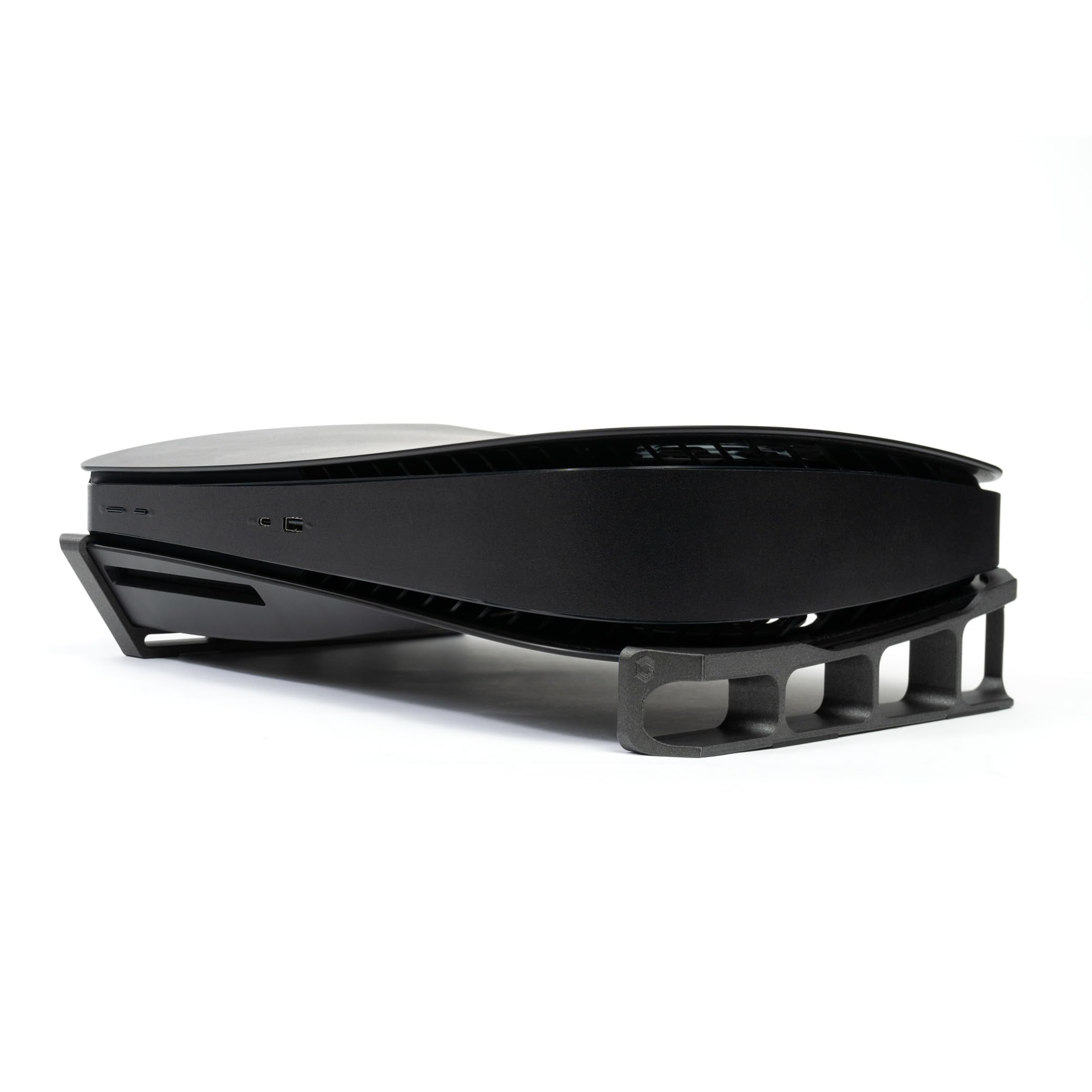 Glistco Skates - Horizontal Stand for PS5 Compatible with Dbrand Dark Plates 2.0 (Disc Edition) (Galaxy Black)