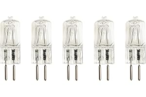 Anyray (5)-Bulbs 50 Watt G6.35 120V 50W GX6.35 110 Volt 50Watt GY6.35 Bi Pin T4 130V Light Bulb