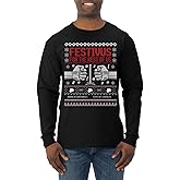 Wild Bobby Festivus for The Rest of Us Ugly Christmas Sweater Mens Long Sleeve Shirt