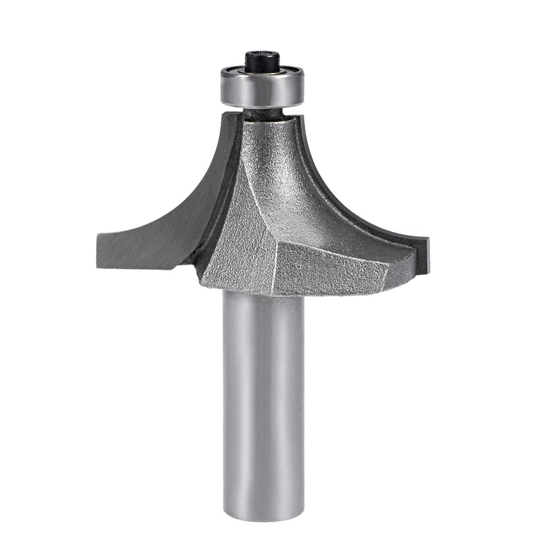 sourcing map Router Bit 1/2 Shank 1-1/2 inch Cutting Dia Round Over Corner 2 Flutes Tungsten Steel for Woodworking Milling Cutter Tool