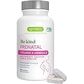 Igennus Methylated Prenatal Multivitamin for Women, Folate for MTHFR, High Absorption, Pure & Clean, Gentle Iron, Choline, Calcium & Magnesium, Vegan Pregnancy Vitamins, Halal, Non-GMO, 60 Tablets