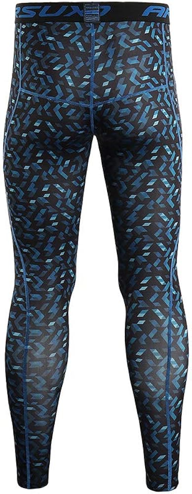ARSUXEO Men's Compression Tights Running Pants Baselayer Legging K3 : Clothing