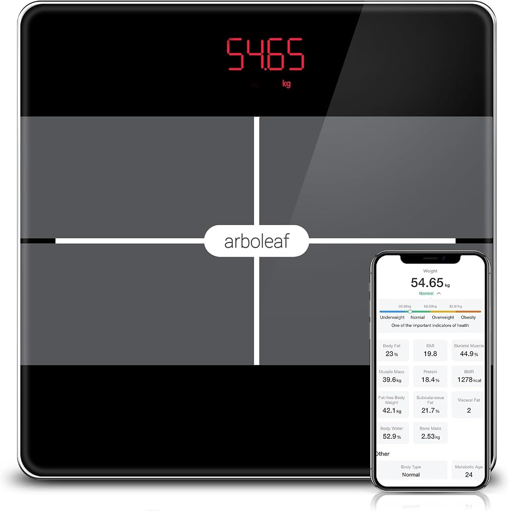 arboleaf Digital Body Weight Scale Bluetooth 180kg 396lb 13 Metrics