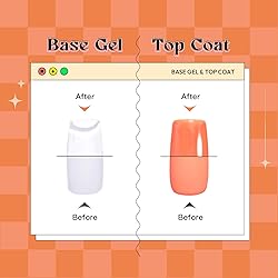 LIBERTY BUGS Gel Base and Top Coat Set 30ml,No Wipe