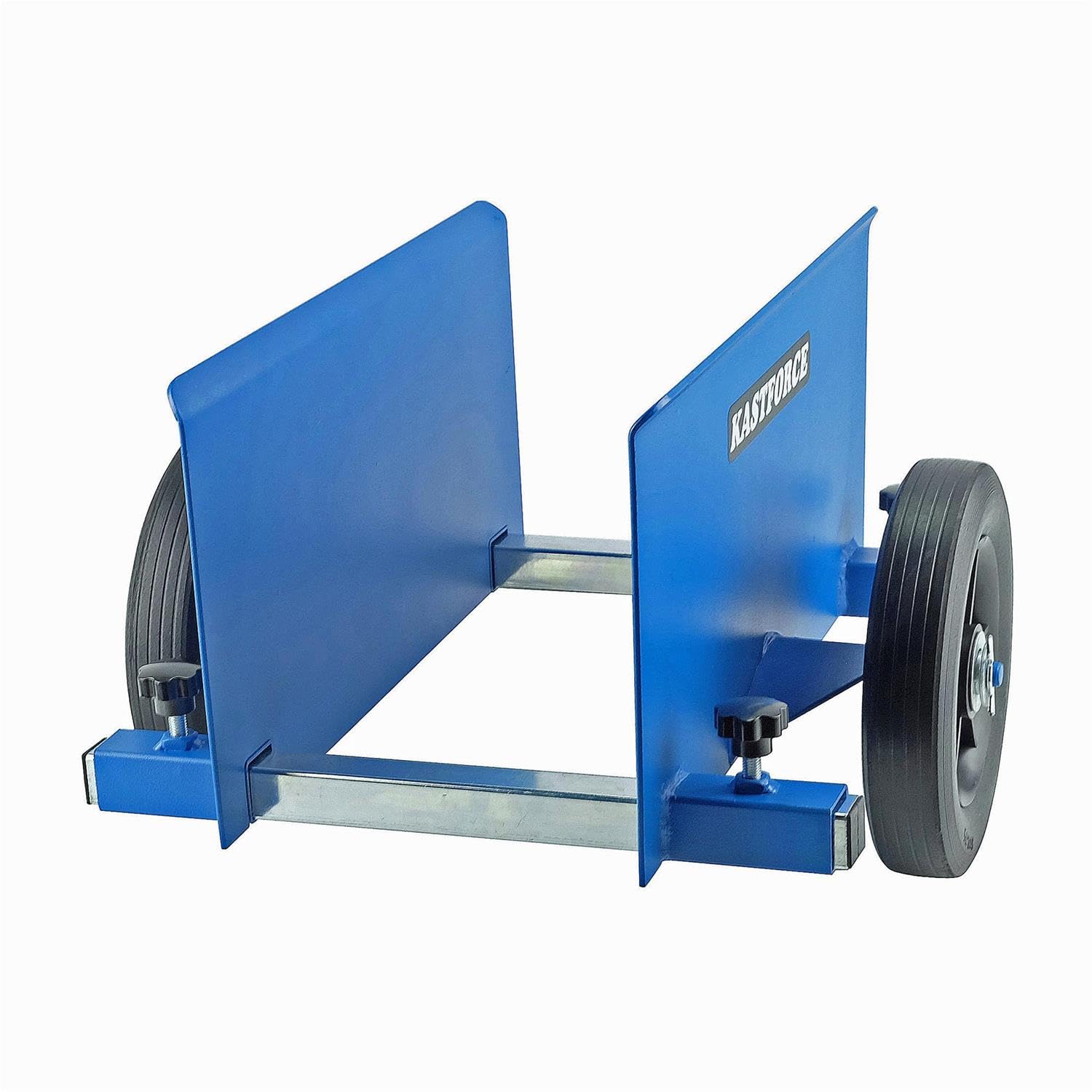 Panel Dolly, 600 Lbs Capacity, Drywall Mover with 8" Non-Flat Wheels, 0~10 Inch Adjustable Clamp Panel Cart, Wood and Fence Mover, Door Dolly KF4002