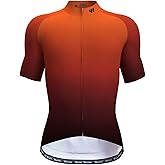 Lo.gas Cycling Jersey Men Short/Long Sleeve Bike Biking Shirts Full Zip with Pockets Road Bicycle Clothes