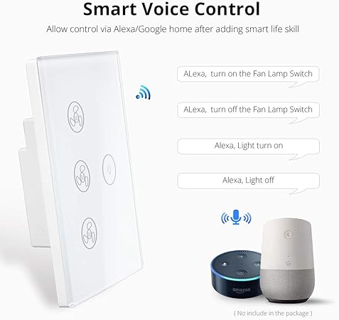 smart fan switch google home