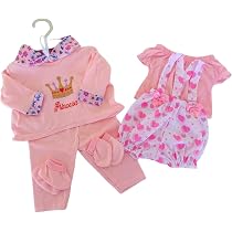 Kit Roupinha Boneca Bebê Mamãe Reborn Jardineira + Pijama 5 Peças ...