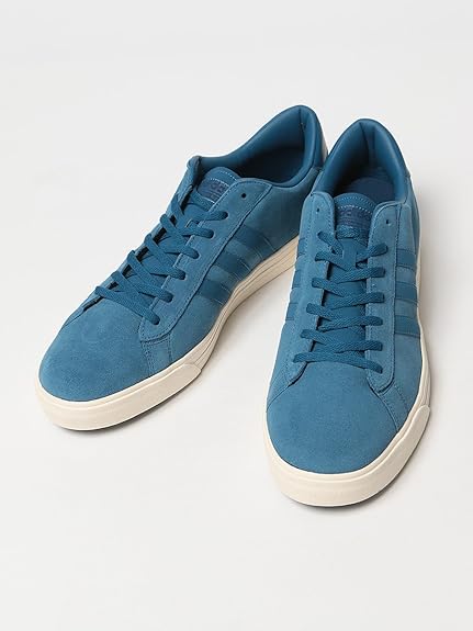 Amazon アディダス Adidas 大きいサイズ メンズ スエードレザー 低反発インソール ライン入り ローカット スニーカー Cloudfoam Neodaily Sp ブルー 32 0cm Adidas アディダス スニーカー