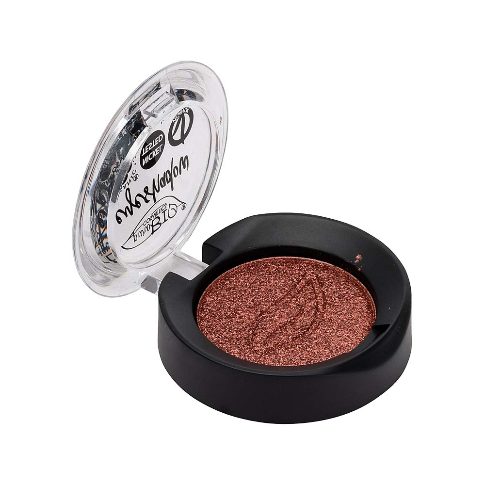 PUROBIO Compact Shimmer Eyeshadow Pod, No. 21 Copper Red