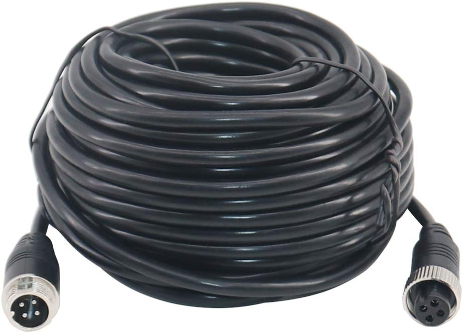 Cable de extensión de vídeo de 4 pines de 1,9 m, línea QY para coche