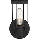 DESIGNERS FOUNTAIN Tafo Outdoor Light Fixture, 9.5 Inch Exterior Wall Lantern Sconce for Front Door, Patio and Porch, Matte B
