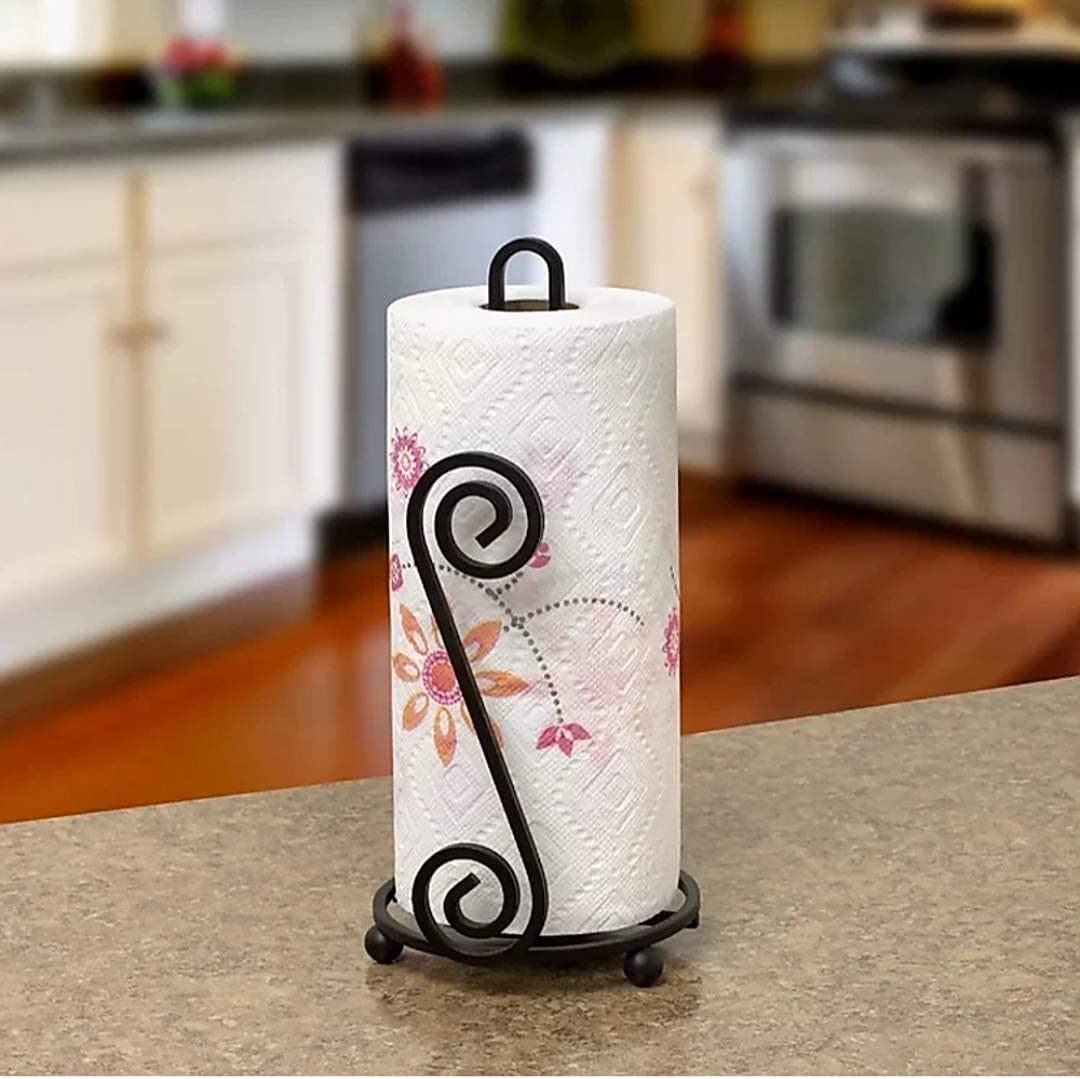 S A I HANDICRAFTS Kitchen Storage Paper Stand Holder Paper Towel Holder