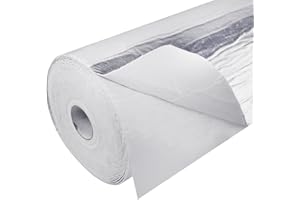 SUNNAREPOON Aluminum Backed Heat Shield Self Adhesive Aluminized Thermal Barrier Mat,97% Reflecting Heat High Temp Heatshield Protection Mat (48inch x 24inch)