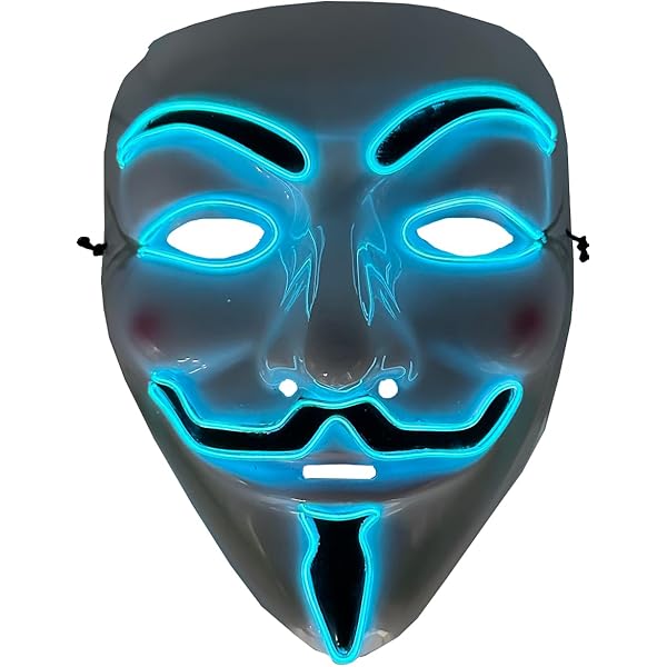 Amazon.com: Studio Halloween Guy Fawkes Mask With 4 Color Party