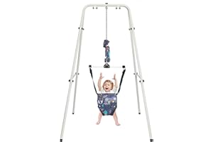 Hapbabe 2 in 1 Baby Jumper with Stand, Baby Walking Harness Function, Premium Spring, for Infant 6-12 Months, Easy to Fold and Storage