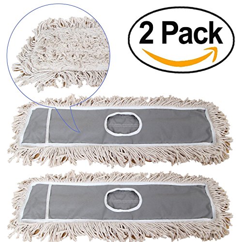 2 Pack of 24 Cotton Refills for Industrial Class Floor Dust mop photo 11