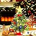 MAOYUE Tabletop Christmas Tree 20 Inch Artificial Christmas Tree Lighted Mini Christmas Tree with Lights 8 Modes for Christmas Decorations, Home Decor, Office, Kitchen, Dining Table