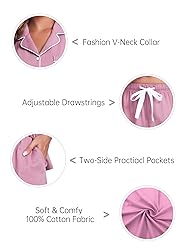 COLORFULLEAF Womens Pajama Sets Shorts Soft Cotton