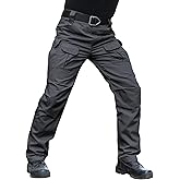 Hiwise Men's Stretch Tactical Pants Water Resistant Ripstop Cargo Pants Outdoor Lightweight EDC Work Hiking Pants