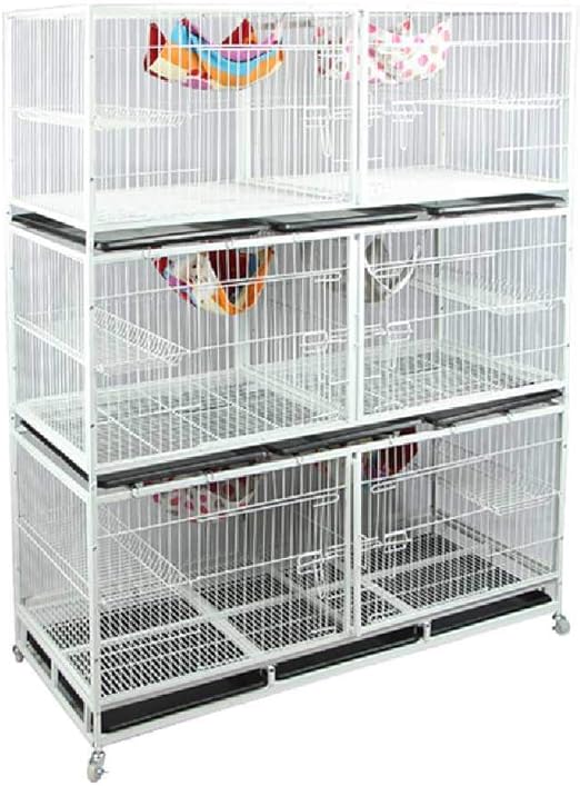Wenzhouhuanghuniaoshangmaoyouxiangongsi Cage A Trois Etages Pour Chat Cage A Trois Etages Cage A Chat Cage A Chat Cage A Chat Avec Plateforme Cassante Amazon Fr Animalerie