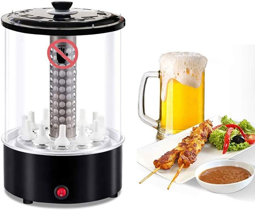 1100W Smart Electric BBQ Grill, Vertical Rotisserie Roaster