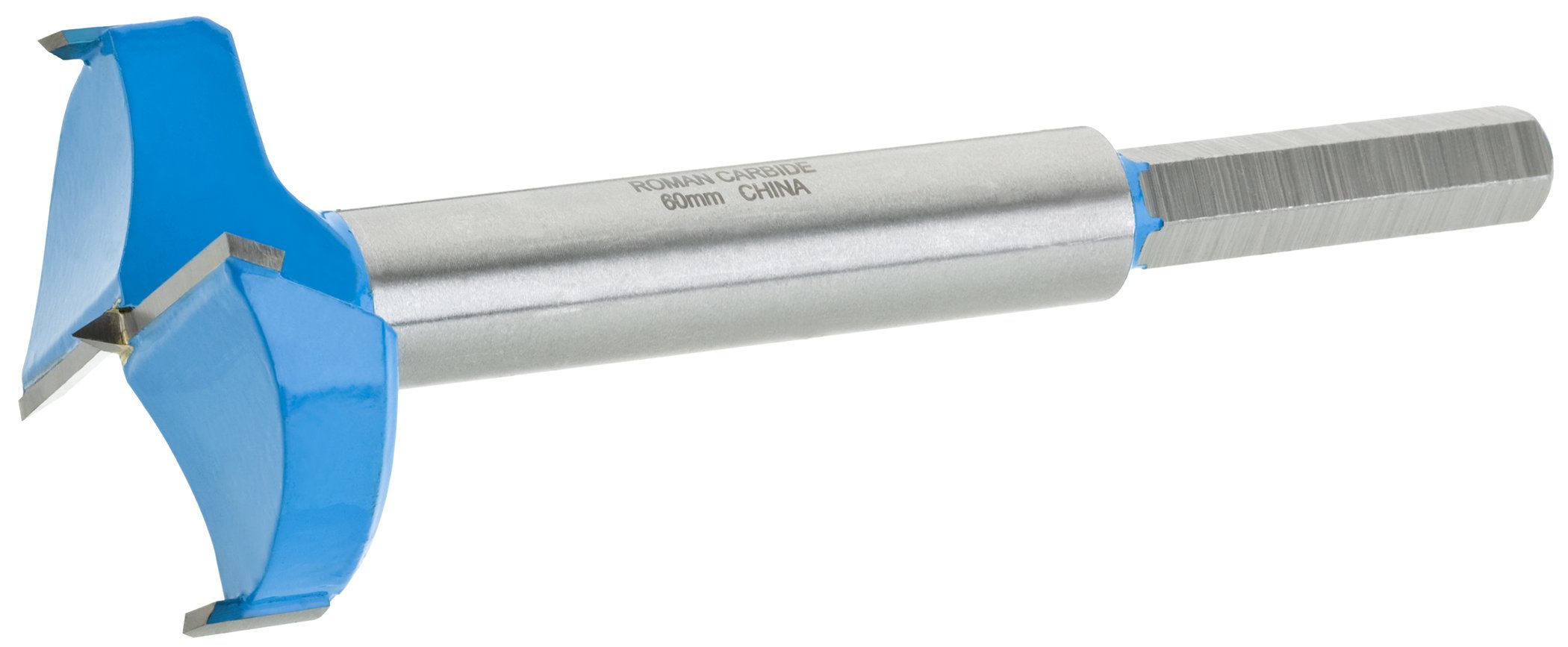 Roman Carbide DC1907 Carbide Forstner Bit, 60mm