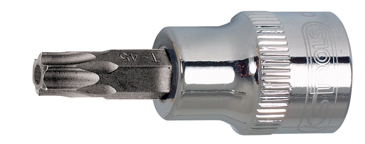 KS Tools 918.3947 3/8" CHROMEplus Bit socket TX tamperproof,TB45