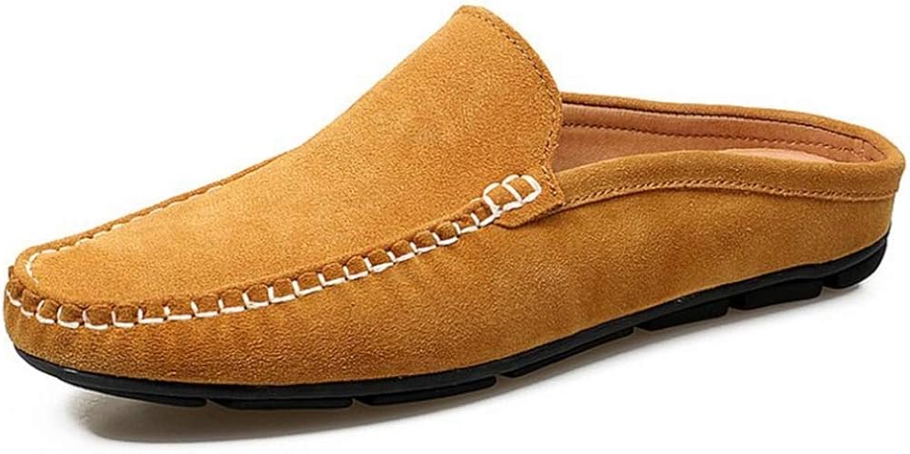 Amazon Awor メンズ ローファー 大きいサイズ スウェード 靴 スリッポン ドライビングシューズ 通勤 フォーマル カジュアルシューズ 滑リ止め サンダル 柔らかい デッキシューズ かっこいい モカシン 軽量 かかとなし 紳士靴 Awor クロッグ サボ