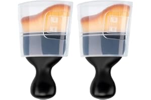 flewfun 2 Pcs Car Detailing Brush, Car Wash Brush, Car Interior Cleaning Brush Ideal for Interior, Exterior, Dashboard, AC Vents, Leather & Engines, Soft Bristles (Yellow, 2 Pcs)