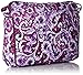 Vera Bradley Women's Cotton Little Hipster Crossbody Purse With RFID Protection, Lilac Paisley, One Size