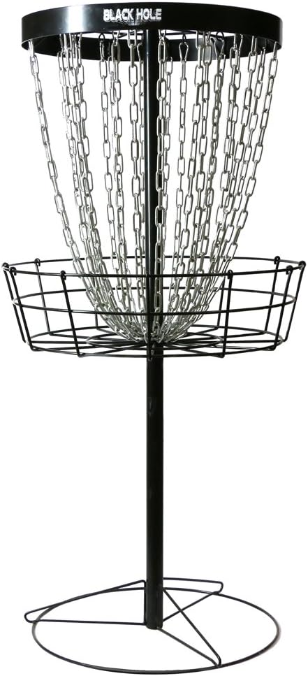MVP Black Hole Pro 24-Chain Portable Disc Golf Basket Target & Accessories