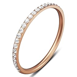 ZOOROO 2-Pack 14K Gold Plated Stacking Rings for