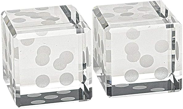 Badash Large Cut Crystal Pair of Dice, 2.75-Inch