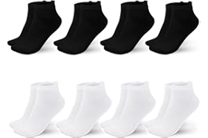 ZXOLDZX 8 Pairs Women Ankle Athletic Running Socks Thin Low Cut Sports Tab Socks Breathable Cushioned Athletic Socks