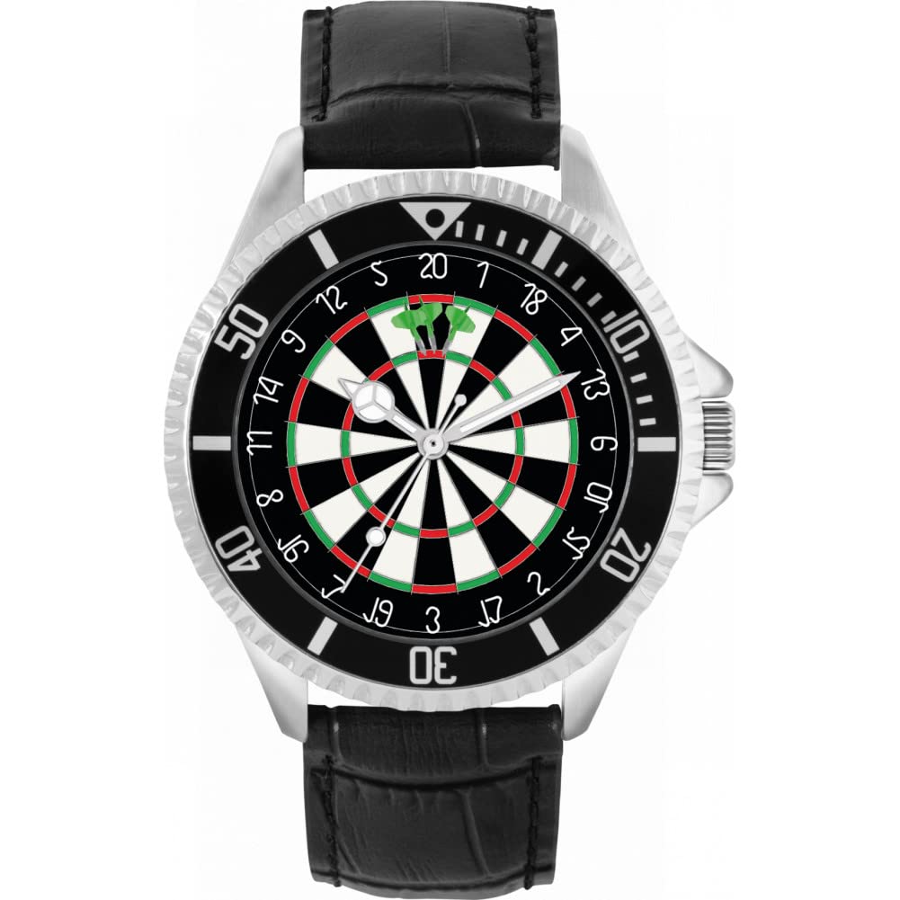 Toff London Mens Green Dartboard 180 Watch