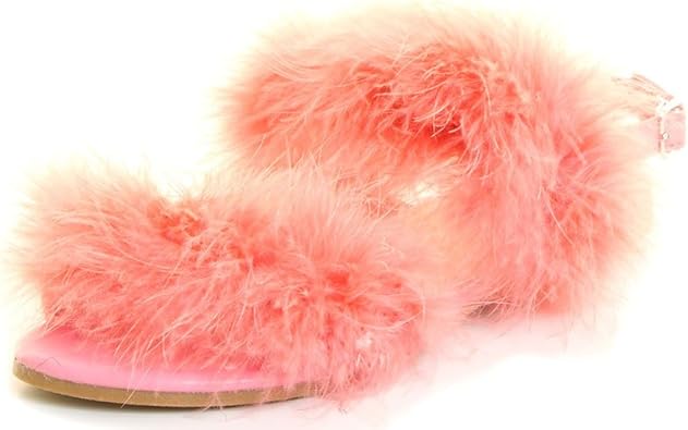 cape robbin fur sandals
