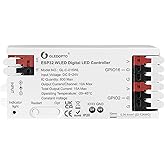 Sogledwow ESP32 WLED LED Strip Controller Dynamic RGB IC IO33 DIY Port App Control Easy Wiring Terminal for WS2811 WS2812 SK6812 TM1814 WS2813 WS2815 FCOB Addressable Strip Light