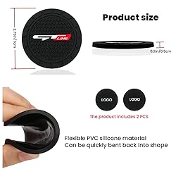 2 Pcs Black car Cup Holder Coaster Compatible with