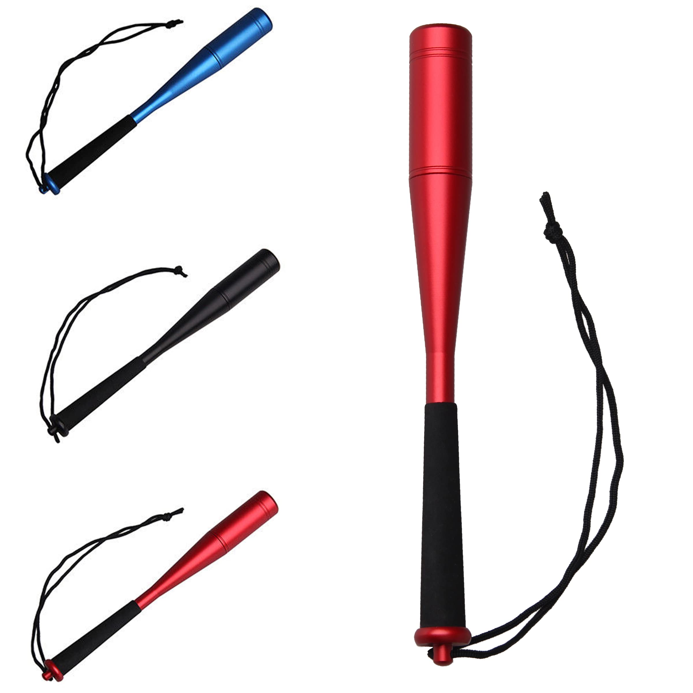 OROOTL Metal Fly Fishing Priest Whacker Fish Bat Fishing Hammer Knock Foam Handle Fishing Tackle Accessories with Lanyard