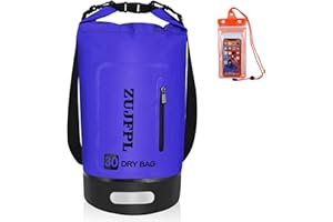 ZUJFPL Dry Bag Waterproof Floating Backpack 10L/20L/30L,Waterproof Bag for Women Men,Roll Top Dry Compression Sack Keeps Gear Dry for Boating, Kayaking, Surfing, Rafting and Fishing (dark blue, 30L)