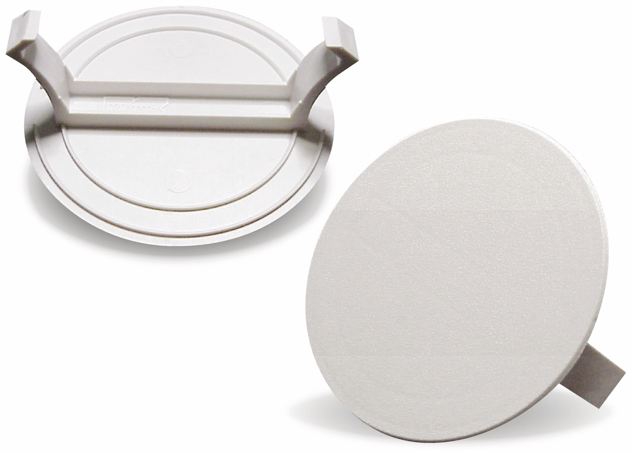 F-TRONIC Spring Lid for Device Sockets for Flush Mounting with Schraubabtand 60 mm Pack of 50 White E109 A