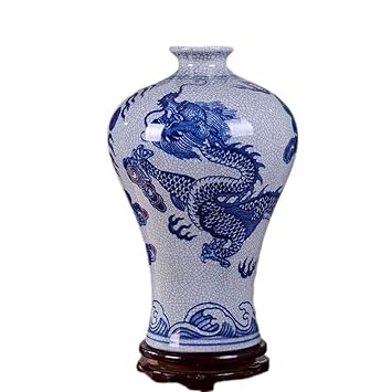 Amazon Com Vase Ceramic Dragon Pattern Classical Modern Flower