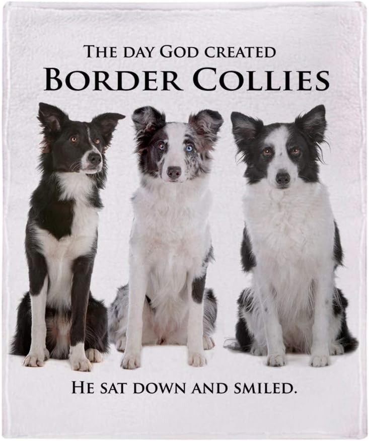 border collie throw blanket
