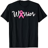 Breast Cancer Warrior Breast Cancer Awareness Pink Ribbon T-Shirt