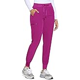 COZYFIT Womens Scrub Pants - Soft Stretch Yoga Style with 5 Pockets, Slim Fit Jogger Scrubs Pants for Women