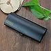 Aluminum Eyeglasses Case，EZESO Hard Shell Matte Elegant Slim Light Metal Frosted Spectacles For Small And Medium Frams (Black)