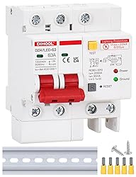 DIHOOL Ground Fault Circuit Breaker with Voltage
