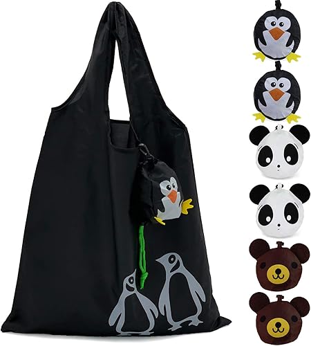 Amazon Holybird 折りたたみ エコバッグ コンパクト 買い物バッグ シュパット ショッピングバッグ 便利 エコバック 雑貨 トート バッグ コンビニ用 買い物袋 一気ににたためる トートバック 収納 サブバッグ レジカゴバッグ 6個セット Holybird エコバッグ 買い物