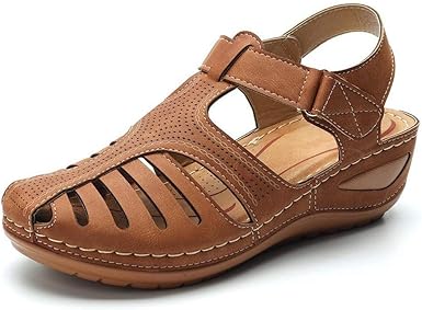 ladies leather sandals amazon
